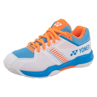 Image of YONEX Power Cushion Strider Flow Junior Badminton Shoes White/Sky Blue SHBSF1JREX (4)