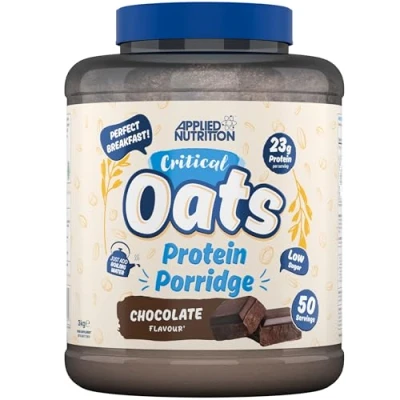 Image of Applied Nutrition Critical Oats Protein Oats, Porridge With ISO XP Whey Isolate, Healthy Breakfast and High Snack (3kg 50 Servings) (Chocolate)