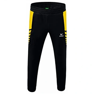 Image of Erima Men&#039;s Six Wings Worker Functional Pants, Black/Yellow, S