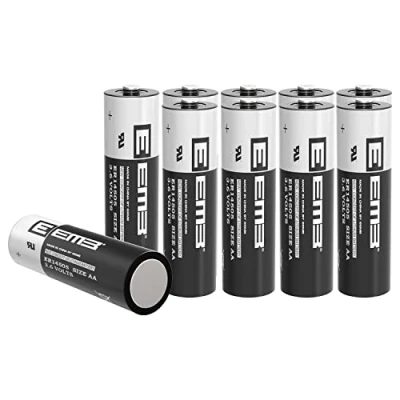 Image of 10X EEMB ER14505 AA 3.6V Lithium Battery Li SOCL₂ Non Rechargeable Batteries LS14500 SB AA11 TL 5903 SL 360 ER14500 for Water Electricity Meter Gas PLC Facility Equipment Sensor Garage Door Ect