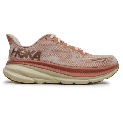Image of HOKA Clifton 9 Unisex Neutral running shoes, Women&#039;s, Size: 4, Sandstone/cream Textile/synthetics