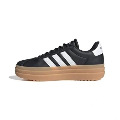 Image of adidas Women&#039;s VL Court Bold Shoes, core Black/FTWR White/Cyber met, 5.5 UK