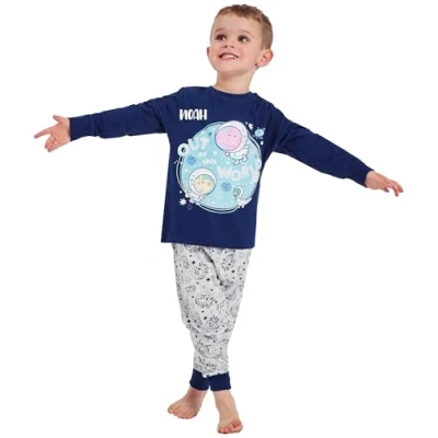 Image of Boys George Pig Personalised Pyjamas Space (Personalised Pig, 4 5 Years)