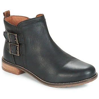 Image of Barbour Womens Sarah Leather Buckle Winter Work Casual Fashion Ankle Boot Black 3