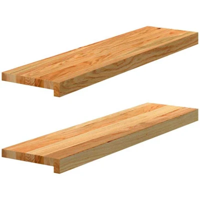 Image of vidaXL Window Sills 2 pcs Light Brown 80x20x2 cm Solid Wood Oak