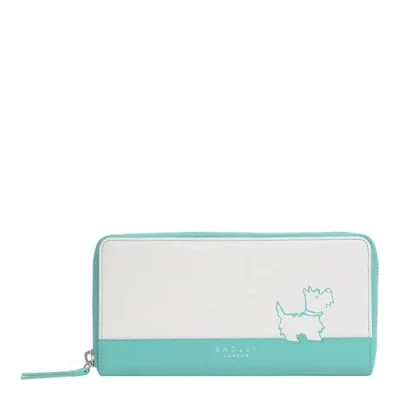 Image of RADLEY &#039;Hero&#039; Large Zip Around Matinee Purse in Ocean Blue