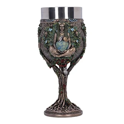 Image of Nemesis Now Mother Earth Goblet, Bronze, 20cm, Resin