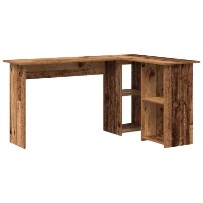 Image of vidaXL Old wood Computer Desk Engineered Medium