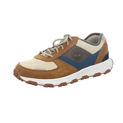 Image of Winsor Park Oxford Nubuck Leather Men&#039;s Low Top Trainers