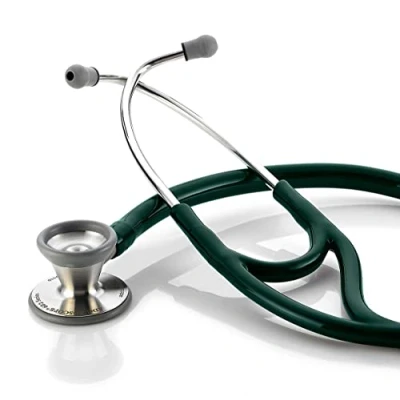 Image of ADC Adscope 602 Cardiology Stethoscope Dark Green