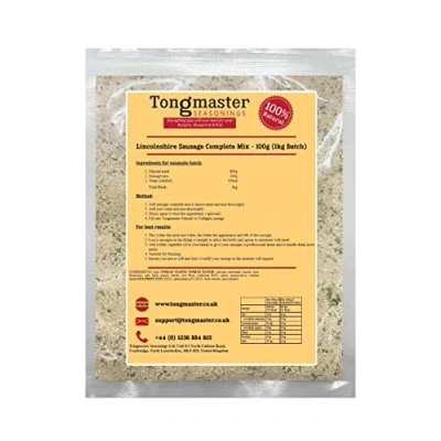 Image of Lincolnshire Sausage Complete Dry Spice Mix 100g (1kg Batch) Just add Meat, Water to make your own sausages.
