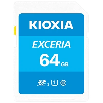 Image of Kioxia 64GB Exceria U1 Class 10 SD card
