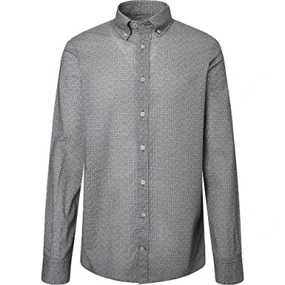 Image of Hackett London Men&#039;s Foulard Print Shirt, Rust/White, S