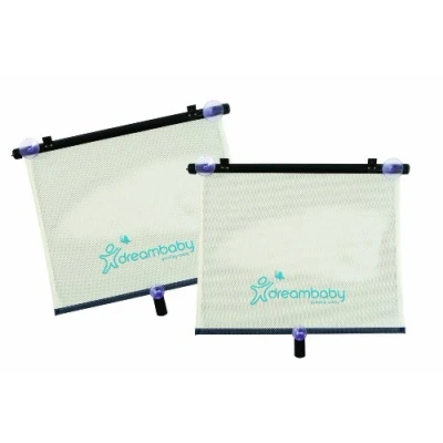 Image of Dreambaby Wide Car Shade Window Roller (50 x 53 cm) 2 Pack