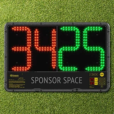 Image of FORZA Electronic Substitution Board LED Subs (Premier League Spec) Single or Double Sided (Single [With Carry Bag], UK Adapter)