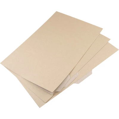 Image of Q Connect Kraft Tabbed Folder 170gsm 356x240mm Buff (Pack of 100),Brown