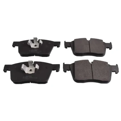 Image of LR064687, LR111385, LR137301, LR141734, LR150620 Brake pad set BLUE PRINT ADJ134252 Front Axle prepared for wear indicator with piston clip