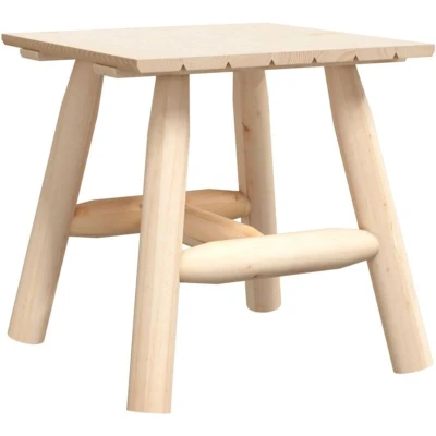 Image of vidaXL Side Table 49x49x50 cm Solid Wood Spruce