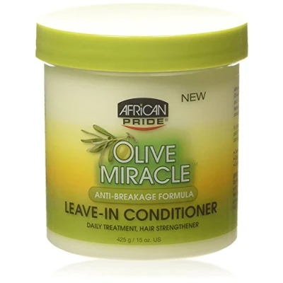 Image of African Pride Olive Miracle Anti Breakage Leave In Conditioner 425g/15oz