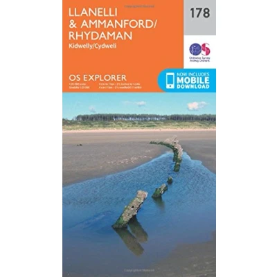 Image of Explorer 178 Llanelli &amp; Ammanford Map With Digital Version