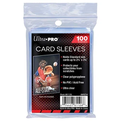 Image of Ultra Pro AW11739 Card Protector Sleeves Transparent 100 Piece