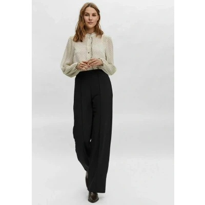 Image of Vero Moda Becky HR WIDE PULL ON Trousers, Women&#039;s, Size: Mx30, Black