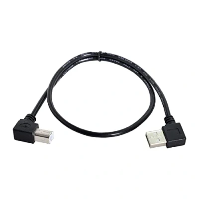 Image of ChenYang Left angled USB 2.0 A Male to B 90 degree Printer cable 50cm