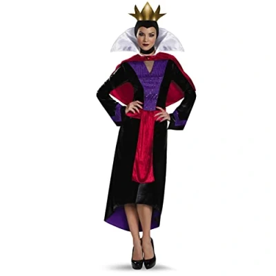 Image of Disguise womens Evil Queen Deluxe Adult Costume, Multi, XL (18 20)