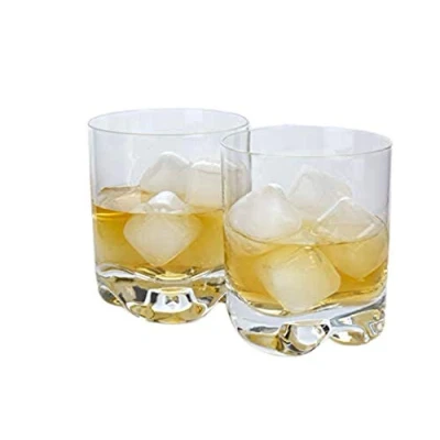 Image of Kikkerland Reusable Ice Cubes, 30 Pack, Clear Plastic Filled with Pure Water for Freezing