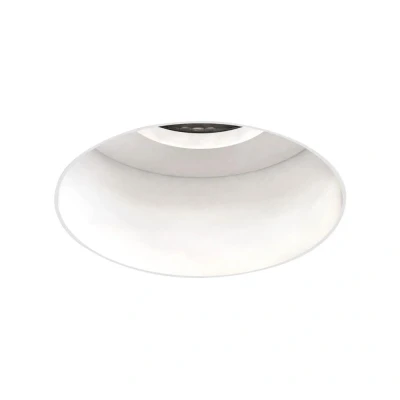Image of Trimless Round Fixed Matt White GU10 Downlight Astro