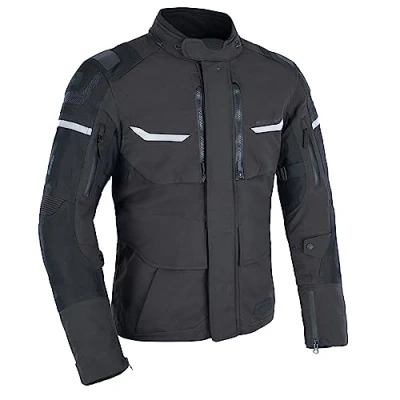 Image of Oxford Men&#039;s Stormland Dry2Dry Motorcycle Jacket, Tech Black, 3XL