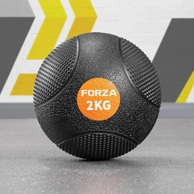 Image of METIS Medicine Balls 1kg to 10kg Home Fitness and Gym Slam High Grip Textured Rubber Finish (2kg)