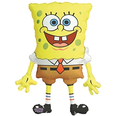 Image of Amscan Anagram 6398901 SpongeBob SquarePants Birthday Party Foil SuperShape Balloon 28 Inch