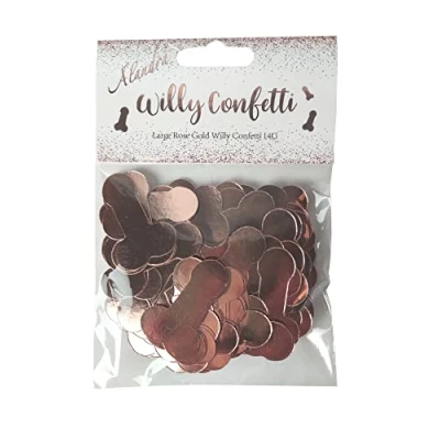 Image of Alandra Party RG CONWIL Rose Gold Willy Confetti Giant Size