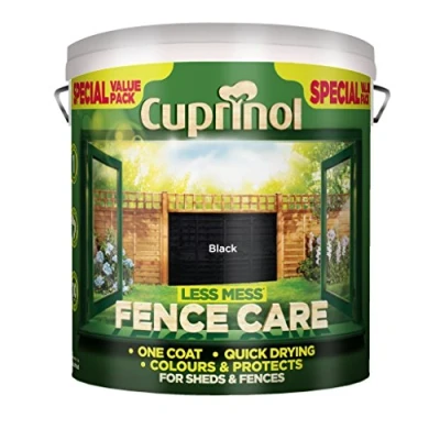 Image of Cuprinol LMFCBL6L 6 Litre Less Mess Fence Care Black by
