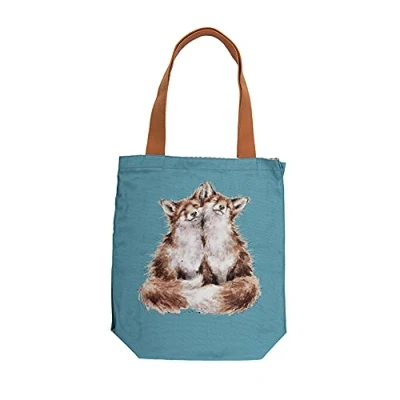 Image of Wrendale Designs &#039;Contentment&#039; Fox Canvas Tote Bag
