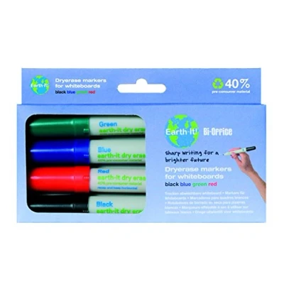 Image of Bi Office Earth Recycled Whiteboard Marker (Pack of 4)