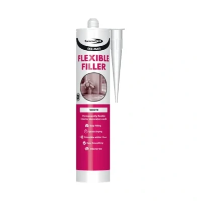 Image of 2 x Bond It BDDM White Flexible Filler Fast Drying Decorators Caulk Dec Mate