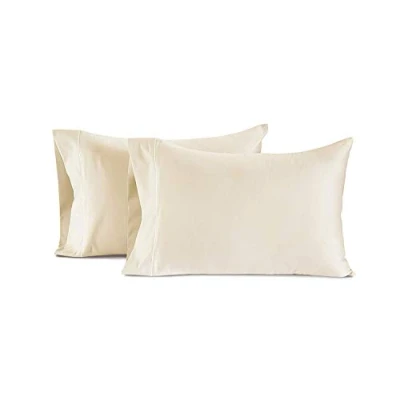 Image of EGYPTO 400 Thread Count 100% Egyptian Cotton Housewife Pillowcase Pair (400 TC Cream)