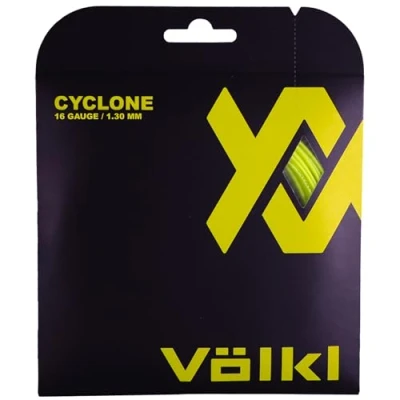 Image of Volkl Cyclone Tennis String Set, Color Yellow, Gauge 1.30mm