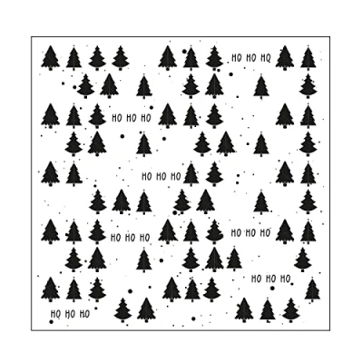 Image of Vaessen Creative Embossing Folder, Ho, for Adding Texture and Dimension to Papercraft Projects, 15 x cm