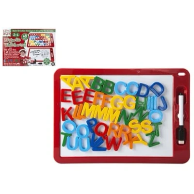Image of Elves Behaving Badly 2 in 1 Magnetic Whiteboard With Letters Create Naughty Messages