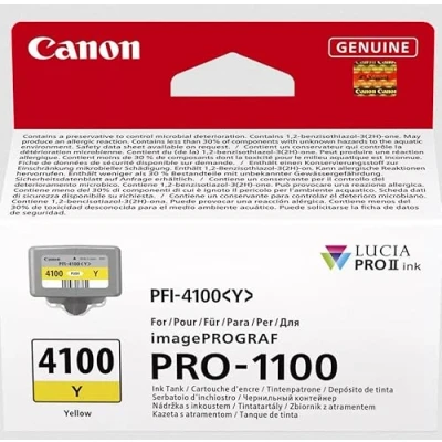 Image of Canon PFI 4100 Yellow Ink 6780C001