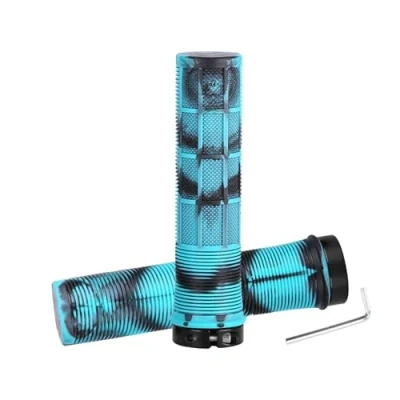 Image of WATERBELINE Unilateral lock,1Pair Ergonomic DeathGrip Death Grip Handlebar Grips with Fixing Tool Perfect for Cycling Enthusiasts and Commuters