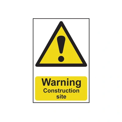 Image of Spectrum Industrial Warning Construction Site PVC (200 x 300mm)