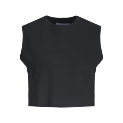 Image of JJXX Women&#039;s Jxalvira SL Slim Crop Every Tee Top, Black, XS