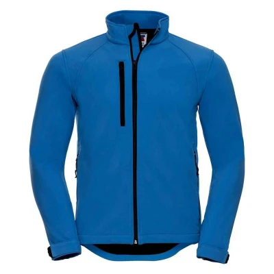 Image of Russell Athletic Mens Plain Soft Shell Jacket (Azure) Blue Size X Small
