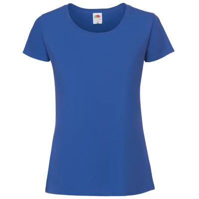 Image of Fruit of the Loom Womens/Ladies Ringspun Premium T Shirt (Cobalt) Blue Size X Small
