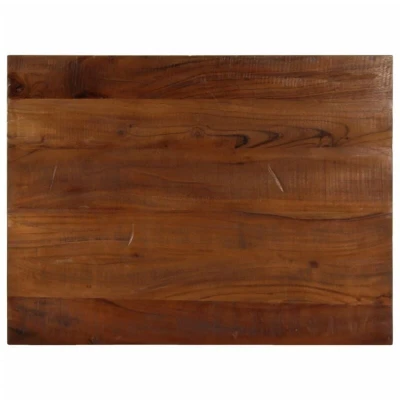 Image of vidaXL Solid Reclaimed Wood Rectangular Dining Table Top 70x60x2.5 cm Rustic Brown Easy to Clean Surface