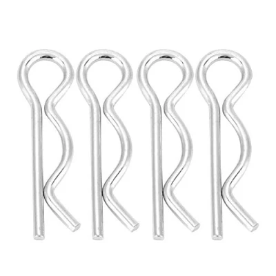 Image of Cotter Pin, 10pcs/20pcs/30pcs Galvanized iron R Type Pin Clips Spring Hair Zinc Plated Retaining Pins 1.6/1.8/2/2.5mm(2.5*45mm（10pcs）)